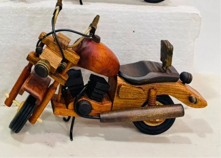 Wooden Minimalistic Bike Figurine